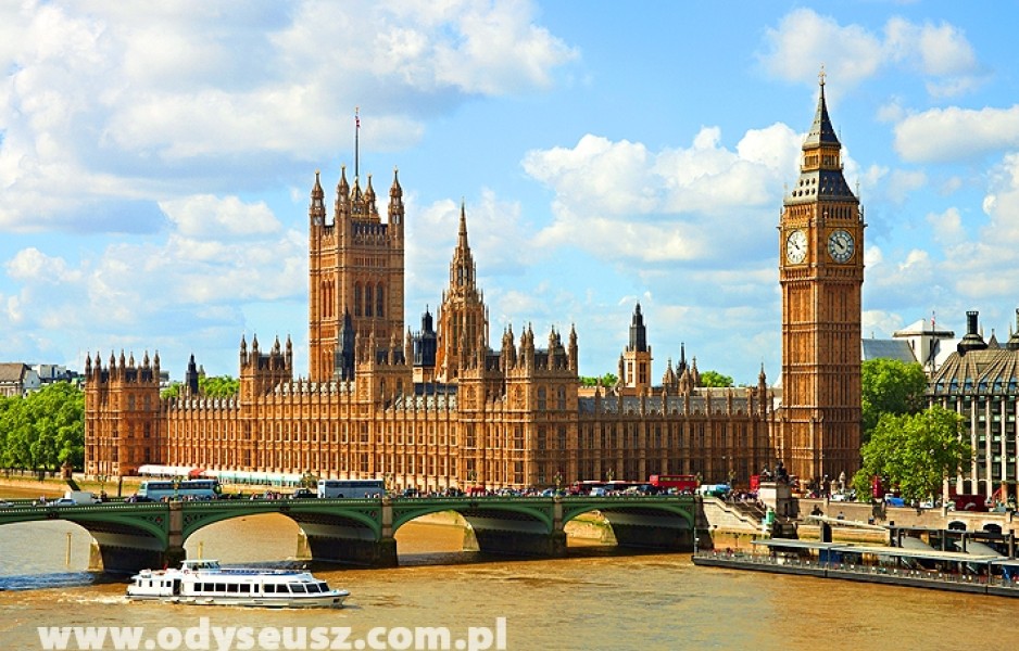 Londyn Big Ben i Parlament